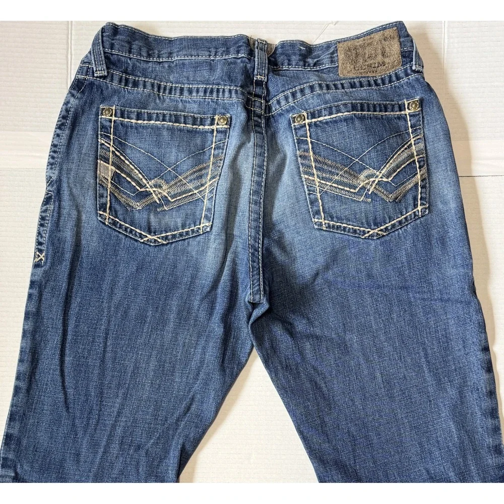 ARIAT M4 - Men's Jeans - Low Rise Bootcut Western Cowboy Blue Denim - 34x38